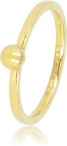 My Bendel - Aanschuif ring goud - Dames ring goud met 4 mm goud bolletje - Met luxe cadeauverpakking