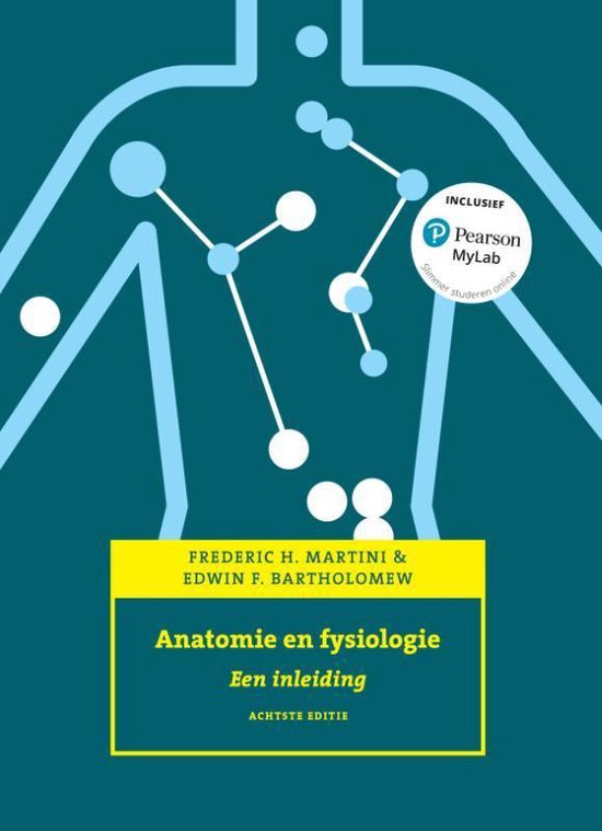 Boek cover Anatomie en fysiologie, 8e editie met MyLab NL van Frederic H. Martini (Hardcover)