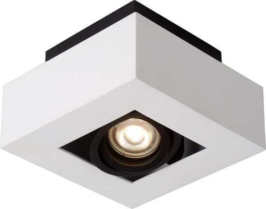 Lucide XIRAX - Spot plafond - LED Dim to warm - GU10 - 1x5W 2200K/3000K - Blanc