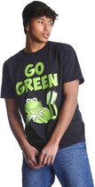 The Muppets Heren Tshirt -S- Go Green Zwart