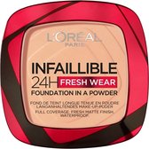 3x L'Oréal Infaillible 24H Fresh Wear Foundation Poeder 245 Golden Honey 8 gr