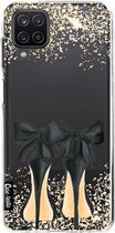 Casetastic Samsung Galaxy A12 (2021) Hoesje - Softcover Hoesje met Design - Sparkling Shoes Print
