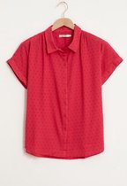 Sissy-Boy - Roze blouse met korte mouwen en all over print
