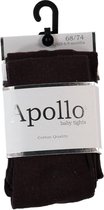 Apollo Maillot Meisjes Katoen Koffie/zwart Maat 80/86