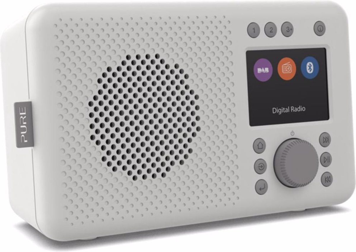 Pure Elan DAB+ Radio - Portable FM en DAB Radio met Bluetooth - Grijs |  bol.com
