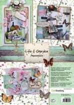 CraftEmotions Paper stack Life and Garden 11 vel A4