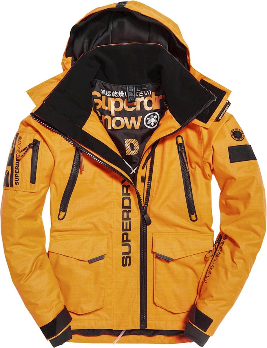 Superdry Ultimate Snow Rescue Wintersportjas - Maat M - Mannen - oranje/  zwart | bol.com