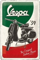 Vespa Original - Metalen Wandplaat