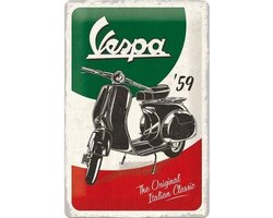Vespa Original - Metalen Wandplaat