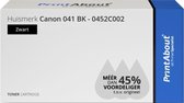 PrintAbout huismerk Toner 041 BK Zwart geschikt voor Canon