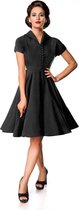 Belsira Swing jurk -XL- Retro Zwart