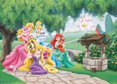 Disney poster prinsessen groen, geel en roze - 600660 - 160 x 110 cm