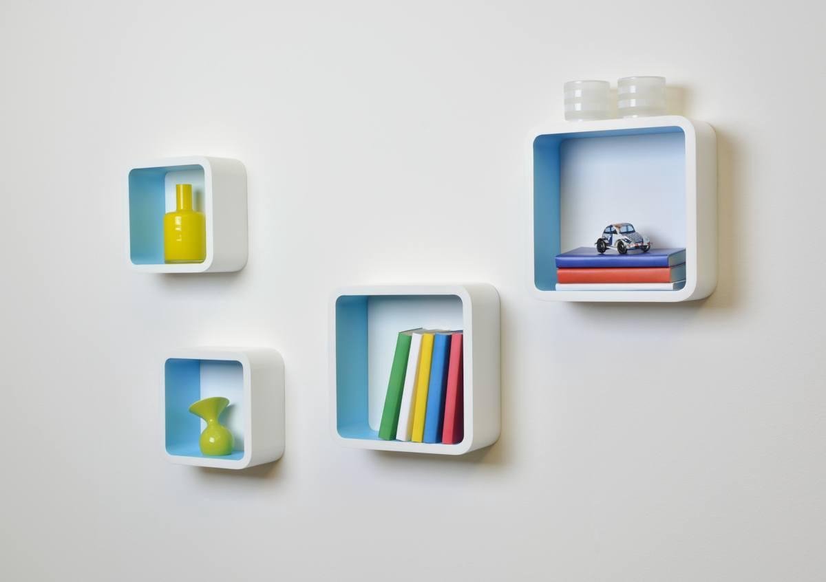 Duraline Kubussen - Wandelement - Blauw - MDF | bol.com