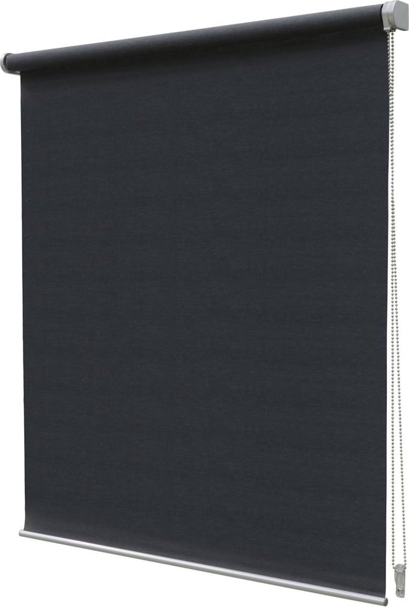 Intensions Exclusive Rolgordijn Semi-Transparant unicolor Luxe Donkergrijs 90x190cm