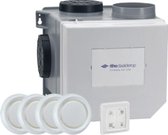 Itho Daalderop CVE-S eco fan ventilator box alles-in-1 pakket SE 325m3/h + vochtsensor + RFT auto + 4 ventielen - euro stekker