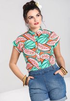 Hell Bunny Melonie 50's Shirt Oranje