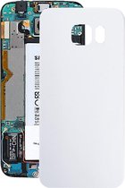 Achtercover van batterij voor Galaxy S6 Edge / G925 (wit)