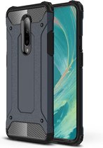 Magic Armor TPU + PC-combinatiehoes voor OnePlus 7 (marineblauw)