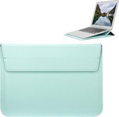 Universele envelopstijl PU lederen tas met houder voor ultradunne notebook tablet-pc 13.3 inch, afmeting: 35x25x1.5cm (mintgroen)