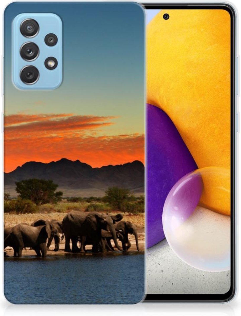 Samsung Galaxy A72 TPU Hoesje Olifanten