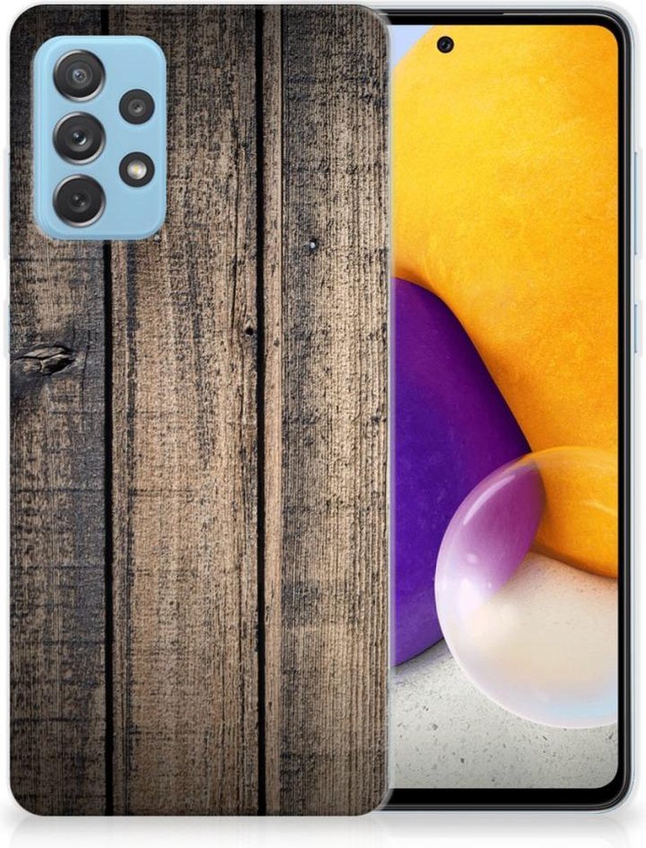 Samsung Galaxy A72 Bumper Hoesje Steigerhout