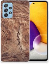 Backcover Soft Siliconen Hoesje Geschikt voor Samsung Galaxy A72 Telefoon Hoesje Boomstam