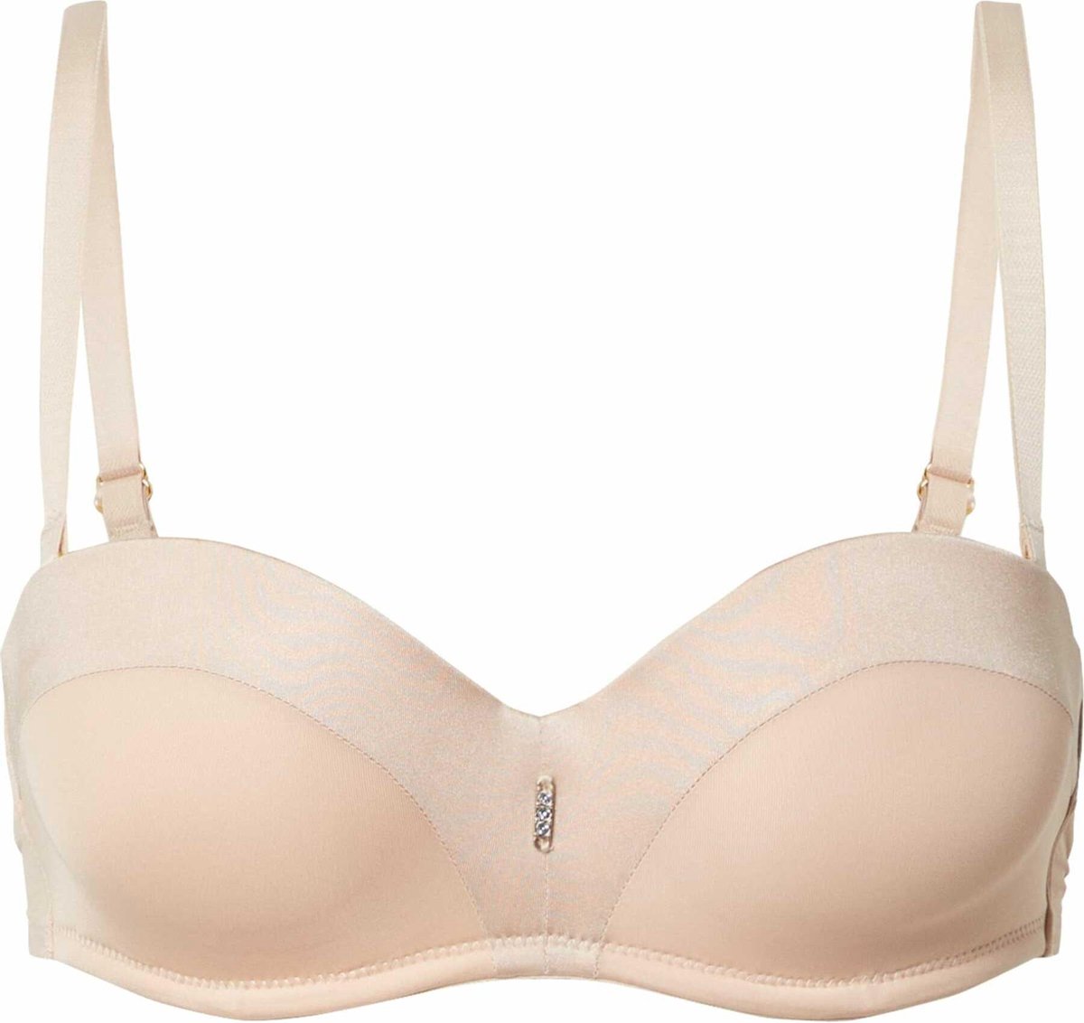 ESOTIQ Ondrea 34377 - Push-upbeha - Beige - Strapless - Verstelbare bandjes