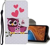 Voor Xiaomi Redmi Note 8 Pro Gekleurde Tekening Patroon Horizontale Flip Leren Case met Houder & Kaartsleuven & Portemonnee (Cat Family)