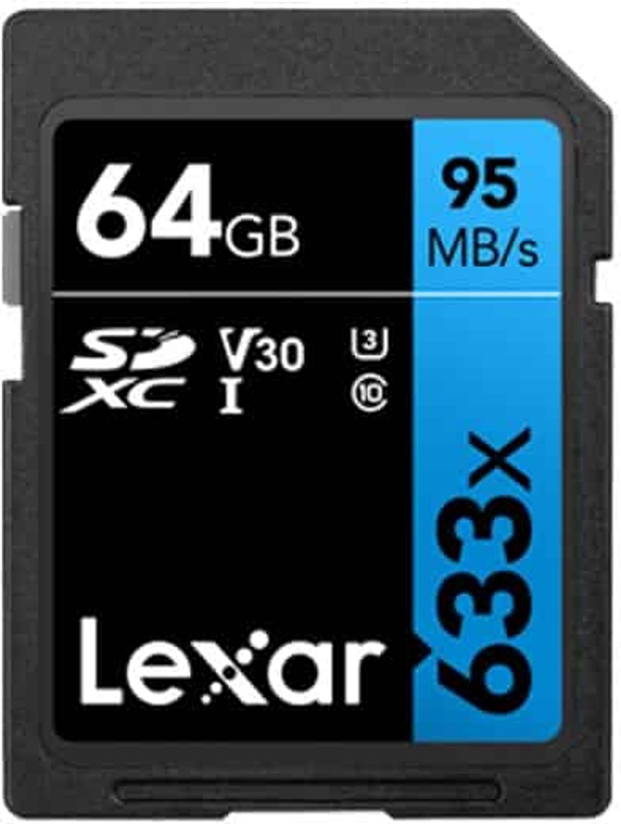 Lexar SD-633X High Speed â€‹â€‹SD-kaart SLR Camera-geheugenkaart, capaciteit: 64 GB