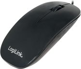 LogiLink ID0063 muis USB Optisch 1000 DPI Ambidextrous Zwart
