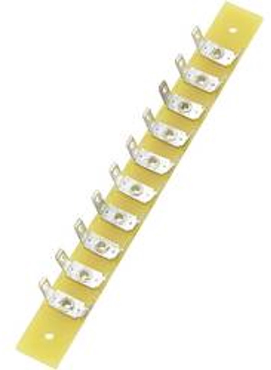TRU COMPONENTS Soldeerlijst Enkele rij Totaal aantal polen 10 Epoxide (l x b x h) 100 x 10 x 1.6 mm 1 stuk(s)