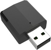JEDX-169P USB draadloze audio 3-in-1 Bluetooth 5.0 ontvanger zender TV computer audio gratis kabel (zwart)