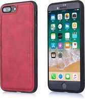Voor iPhone 7 Plus / 8 Plus Diaobaolee schokbestendig PU + TPU beschermhoes (rood)