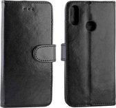 Voor Realme3 Crazy Horse Texture Horizontale Flip lederen tas met houder & kaartsleuven & portemonnee & fotolijst (zwart)