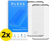 Samsung Note 10 Plus Screenprotector 2x - Beschermglas Tempered Glass Cover - Pless®