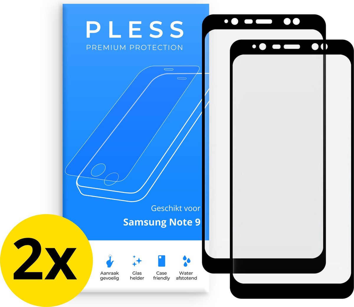 Samsung Note 9 Screenprotector 2x - Beschermglas Tempered Glass Cover - Pless®