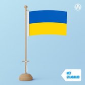 Tafelvlag Oekraine 10x15cm | met standaard