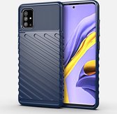 Voor Galaxy A51 Thunderbolt Shockproof TPU Soft Case (blauw)