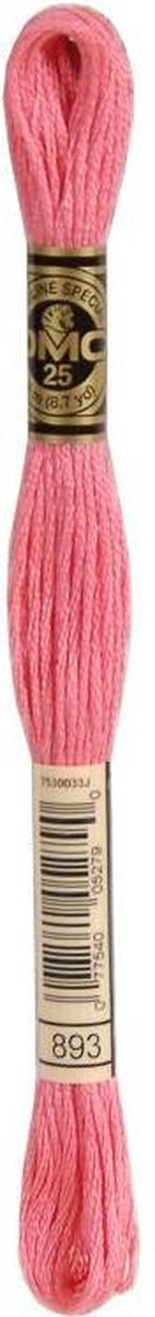 3 stuks DMC Borduurgaren-893 Rose
