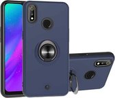 Voor OPPO Realme 3 2 in 1 pc + TPU beschermhoes met 360 graden roterende ringhouder (koningsblauw)