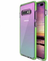 Voor Samsung Galaxy S10 + TPU tweekleurige schokbestendige beschermhoes (fris groen)