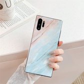 TPU Smooth Marbled IMD mobiele telefoonhoes voor Galaxy Note 10+ (blauw F7)