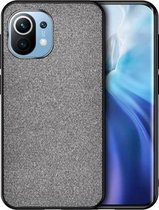 Voor Xiaomi Mi 11 schokbestendige splicing PU + stoffen beschermhoes (klassiek grijs)