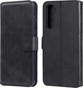 Voor OPPO Realme 6 Pro klassieke kalfsleer PU + TPU horizontale flip lederen tas, met houder en kaartsleuven en portemonnee (zwart)