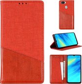 Voor OPPO Realme 2 Pro MUXMA MX109 horizontale flip lederen tas met houder en kaartsleuf en portemonnee (rood)