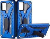 Voor vivo V20 schokbestendige TPU + pc-beschermhoes met houder (blauw)