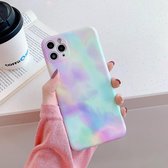 Voor iPhone 11 Pro Colorful Gradient Marble Pattern Shockproof TPU Case (Colorful Stone)