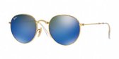 Ray-Ban Round Folding Gold /Blue Mirror Maat: Medium (50) - Zonnebril -  - RB3532 001/68