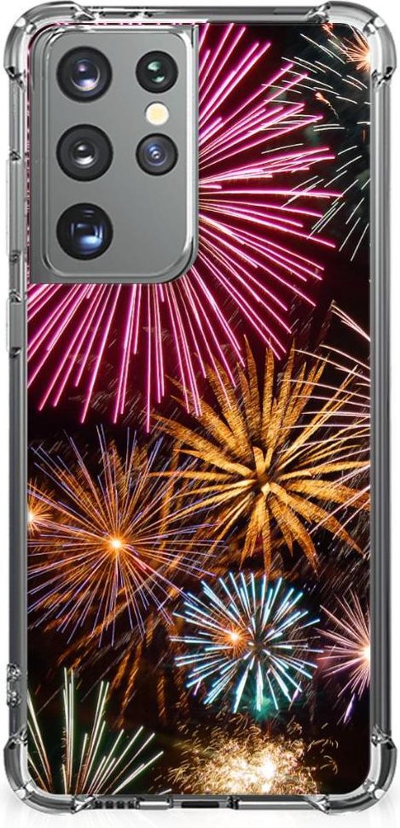 Samsung Galaxy S21 Ultra Anti Shock Bumper Case Vuurwerk