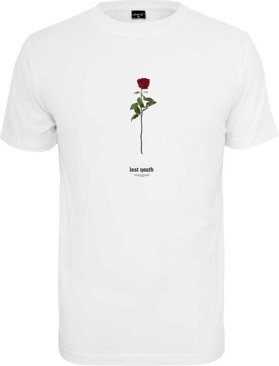 Mister Tee Lost Youth Rose Heren T-shirt S Wit